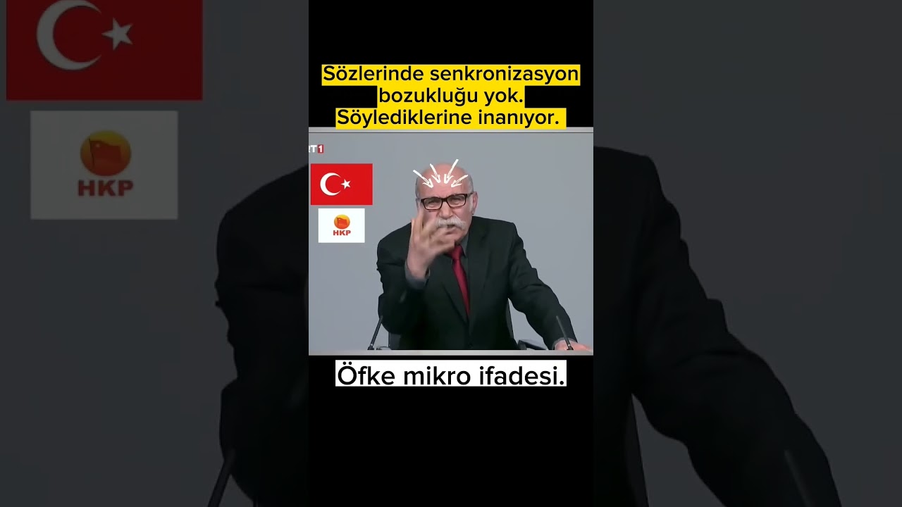 HKP Genel başkanı Nurullah Ankut mikro ifade analizi.