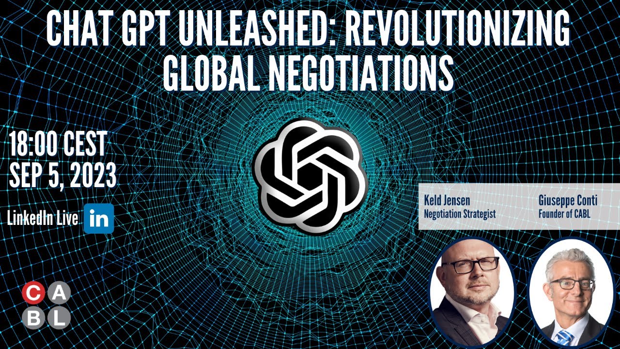 LinkedIn Live: ChatGPT Unleashed - Revolutionizing Global Negotiations with Keld Jensen
