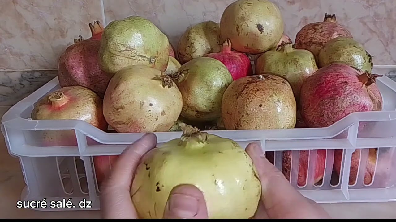 تخزين الرمان بقشره لمدة عام كامل طريقة ناجحةجدا لن تندمي عليها أبدا 😍😍😍