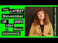 The Latest November 2020 UK Visa News and Guidance