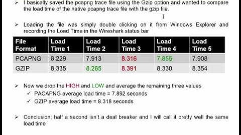 Wireshark File Compression