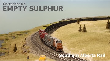 Operations 02 - Eastbound Empty Sulfur Train - Southern Alberta Rail