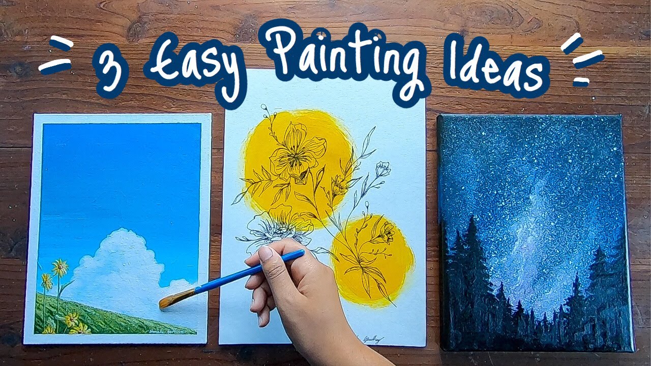 Painting Ideas - 36 Easy DIY Canvas Paintings to Make Art at Home