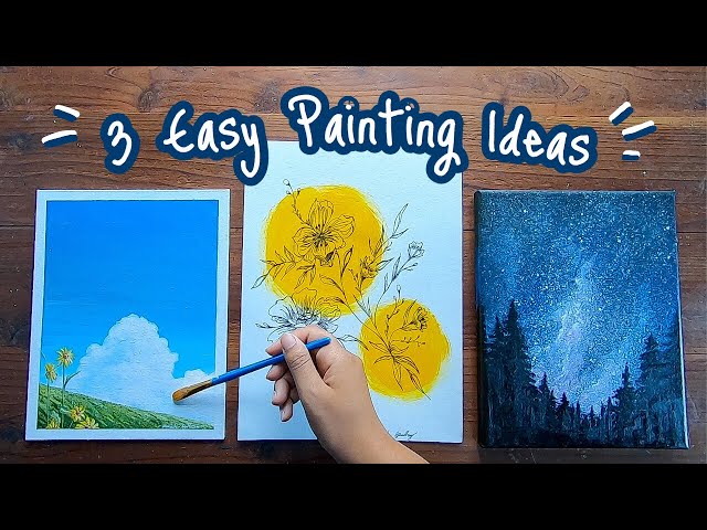 Easy Acrylic Canvas Painting Ideas for Beginners 3 - Delcie