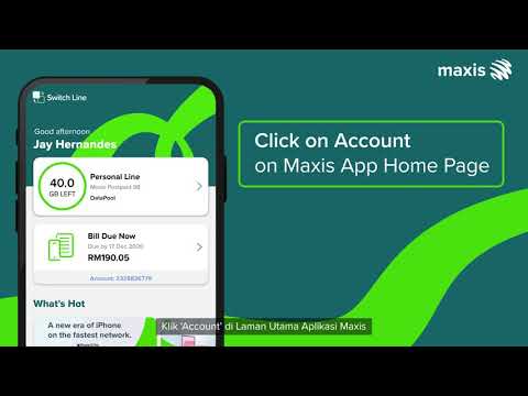 Signing up for Direct Debit via Maxis Postpaid App - Eng