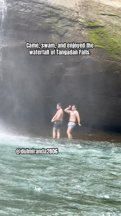 Came, swam, and enjoyed the waterfall of Tangadan Falls.🇵🇭