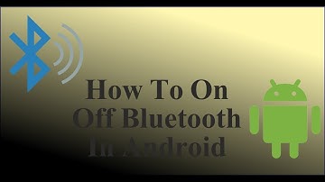 How To ON OFF Bluetooth In Android - Android Tutorial