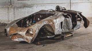 Burnt Out 1954 Ferrari 500 Mondial Spider sold for $1.9M at Monterey car week