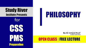 Philosophy Open Class | Amjad Rouf | CSS | PMS