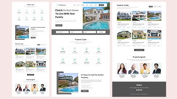 Make a Beautiful Responsive Real ESTATE Website Using  HTML/CSS - Professional Website