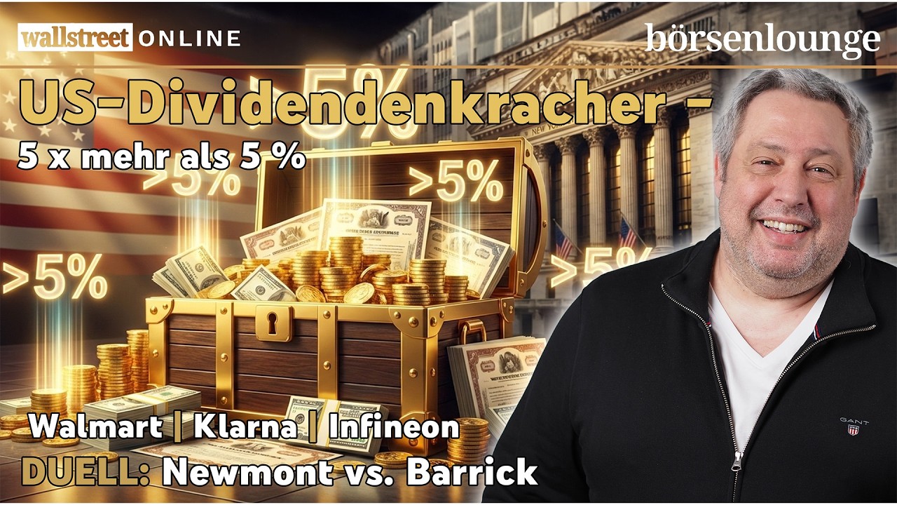 5 US-Dividendenkracher | Walmart: Dämpfer, Klarna: Absturz & Infineon: Ex-Dividende
