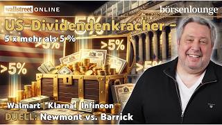 5 US-Dividendenkracher | Walmart: Dämpfer, Klarna: Absturz &amp; Infineon: Ex-Dividende