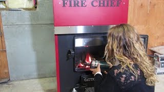 Obadiah's: Fire Chief EPA Wood Furnaces - First Burn - YouTube