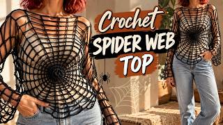 Crochet Spider Web Top