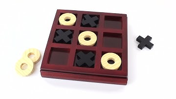 RNK Gaming Wooden Tic Tac Toe Game Demo