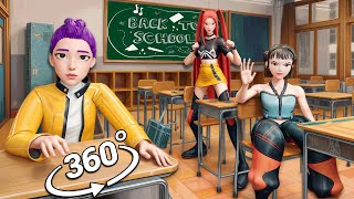 K-Pop Demon Hunters in Your School ! | 360° VR