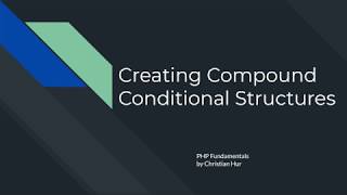 Celebrity PHP:  Creating Compound Conditional Structures Profile