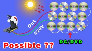 I turn CD/DVD into a Solar Panel new Technology, Solar Energy