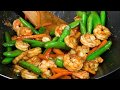 Shrimp-vegetable stir fry