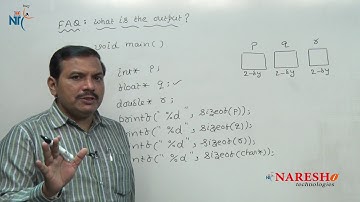 Pointers | Size of Operators | C Technical Interview Questions and Answers | Mr. Ramana