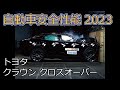自動車安全性能2023試験映像:トヨタ クラウン クロスオーバー