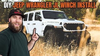 How To Install A Winch Plate And Winch On A 2021-2024 Jeep Wrangler JLUR