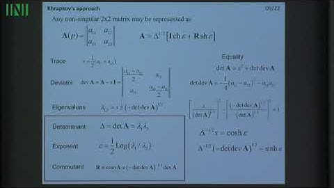 WHTW01 | Dr. Konstantin Ustinov | Application of Khrapkov’s technique of 2x2 matrix factorization