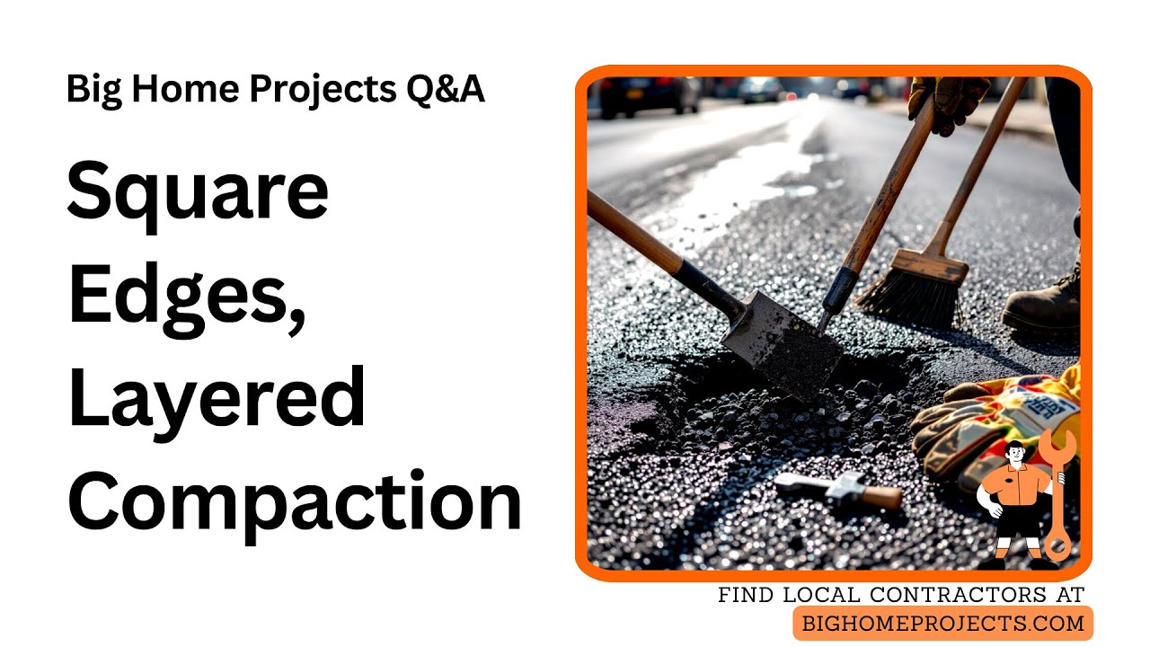 Square Edge Pothole Fix Using Layered Compaction Method