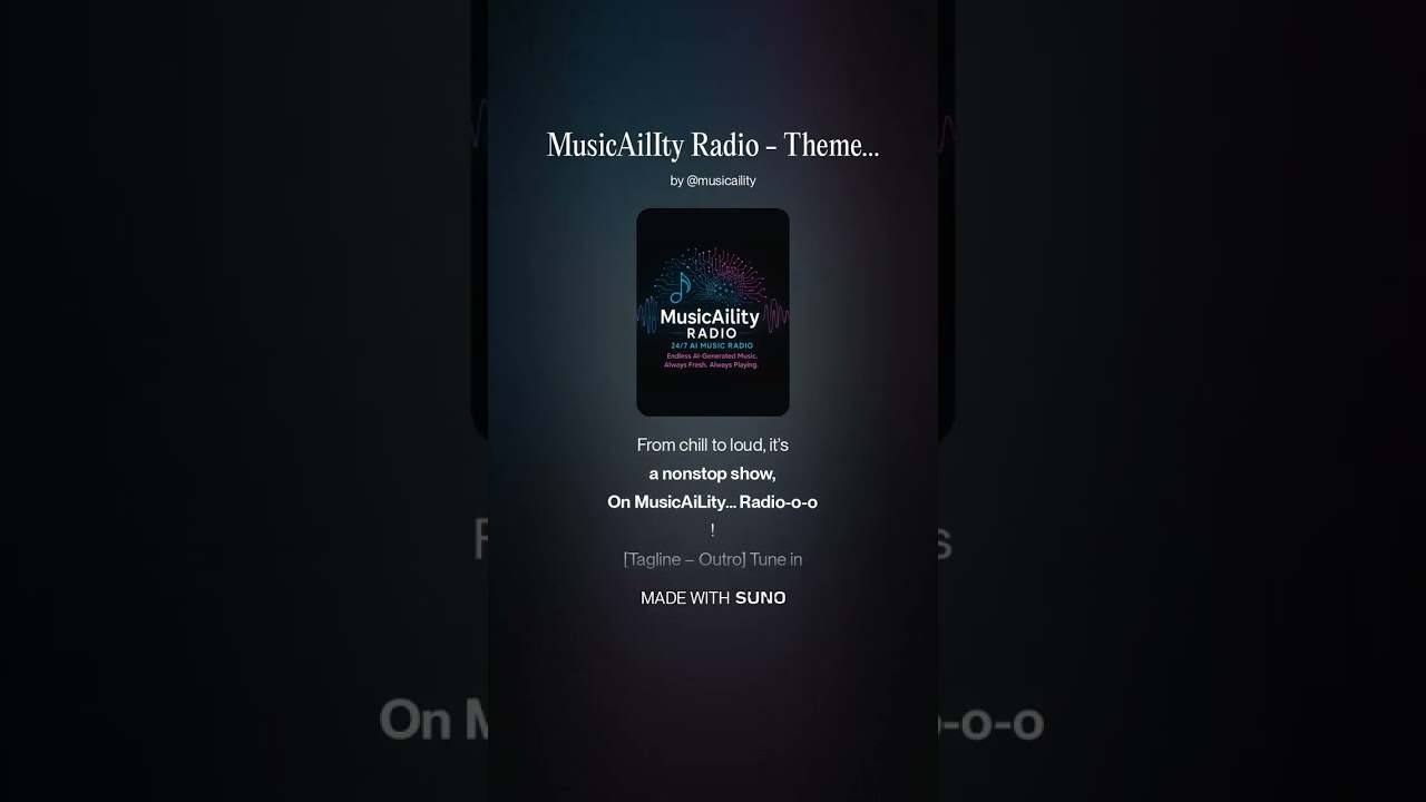 🎤 MusicAiLity Radio Theme – Catchy AI Electro-Pop Jingle