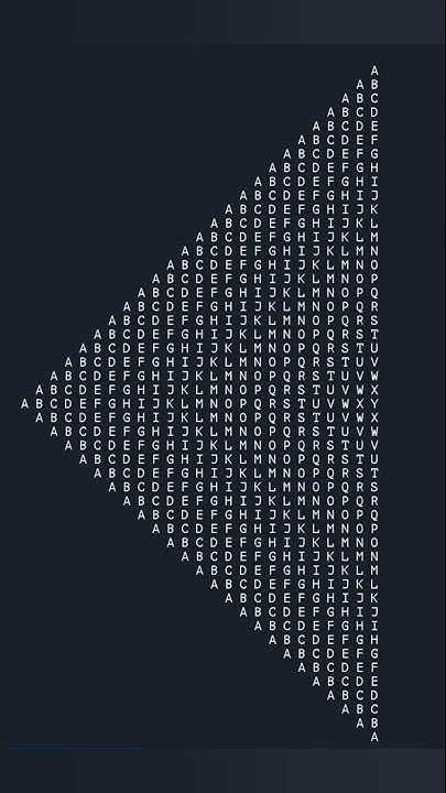 How to Create a Arrow Style Using Alphabets(A to Z) In Java Language ...