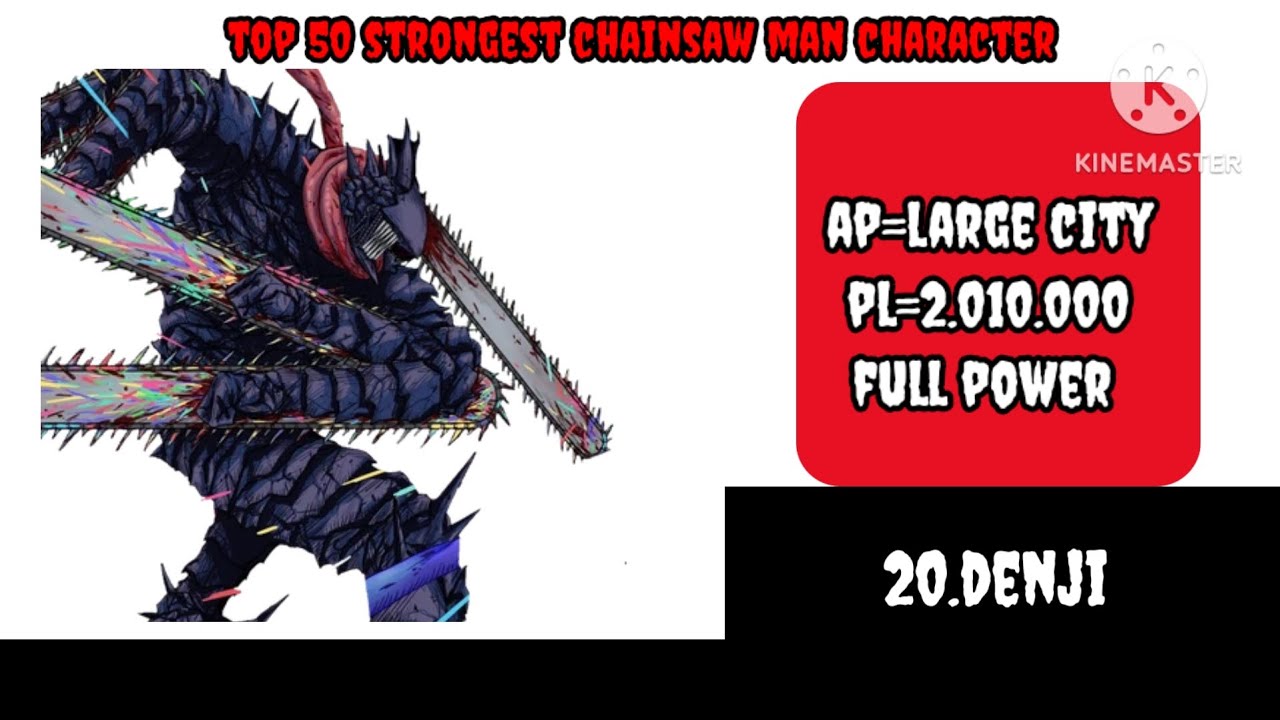 Top 50 Strongest Chainsaw Man Characters power level's\ Chainsaw Man power level's 