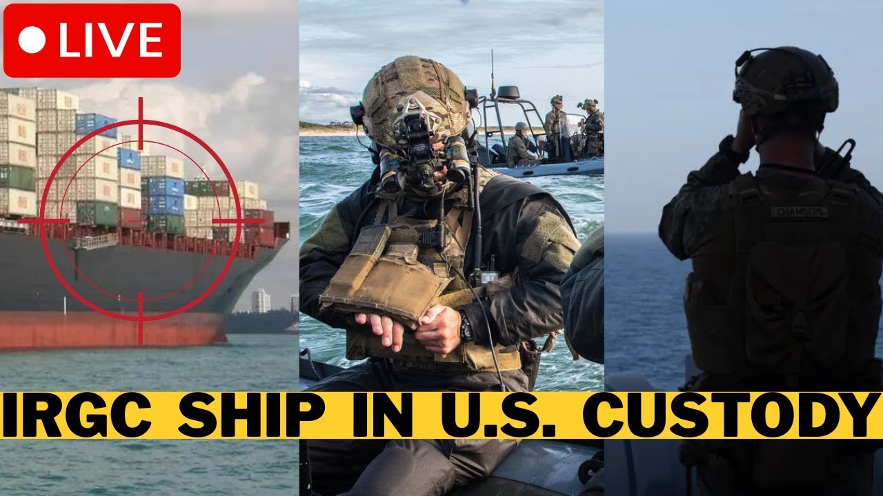 🚨 BREAKING: U.S. Seize IRGC Ship - Navy Opens Fire - Iran War Escalates