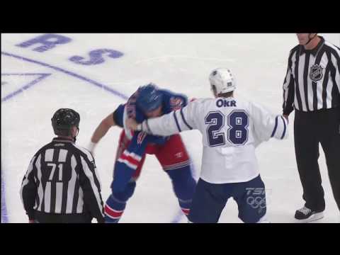 Colton Orr vs Jody Shelley - Apr 7th 2010 (HD)