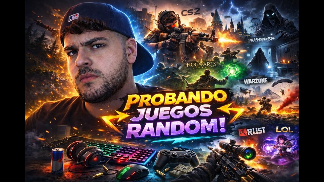 🔴 EN VIVO | Probando juegos RANDOM más jugados en 2026 (PUBG, CS2, Rust, Phasmophobia)