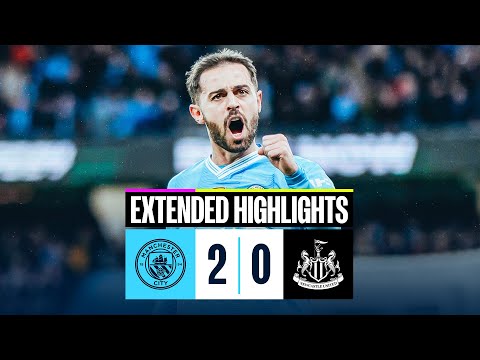 Man City 2-0 Newcastle | FA Cup Extended Highlights | Bernardo Goals send City to Wembley!