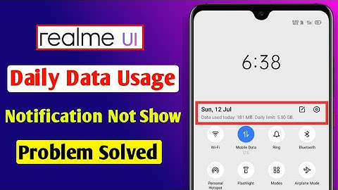 How To Enable daily Data Use in All Realme | Daily data reminder in Realme |Daily Data Usage Setting