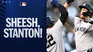 Giancarlo Stanton got ALL of this one! 💪 (No. 26 on the season!)