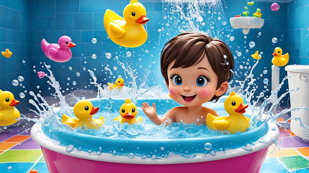 Bath Time Song | Fun Nursery Rhyme & Lyrics for Kids | Engaging ...