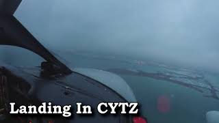 Departing and Landing from Toronto Billy Bishop Airport in a Piper Navajo Chieftain (PA-31-350)!