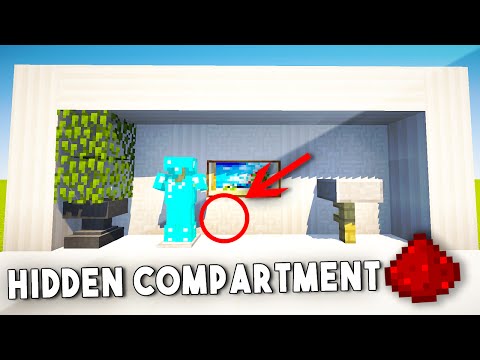 HIDDEN REDSTONE COMPARTMENT!! - Minecraft Redstone Tutorial (Xbox, PS4, Wii U)