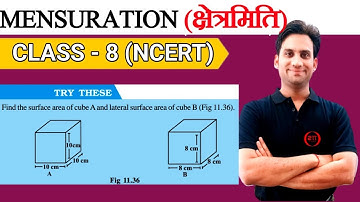 Try These (pg no.182) Class 8 Maths NCERT Ch : 11 | Find the surface area of cube A and lateral sur