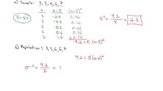 2 2 B Variance and Standard Deviation