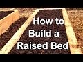 How to Build a Raised Garden Bed with Wood - Easy (EZ) & Cheap