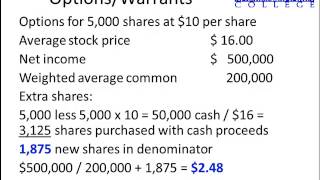 When computing diluted earnings per share stock options are