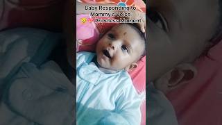 Baby Responding to Mommy’s Voice 🥹💖 Priceless Moment#BabyReaction #CuteBaby#MomAndBaby #BabyMoments