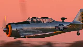 Mirror in the Sky! Polished Aluminum T-6 Harvard Golden Hour Display | 4K Ultra HD - Thom Richard