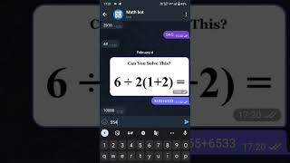 How to do simple calculation in Telegram