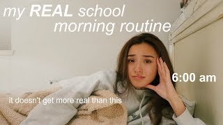my REAL school morning routine...