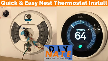 Quick NEST Thermostat (3rd Generation) Install Video - Easy Hookup and Installation! - by DIYNate