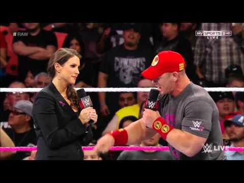 Raw 10/27/14 | Stephanie McMahon, Triple H, & John Cena Segment